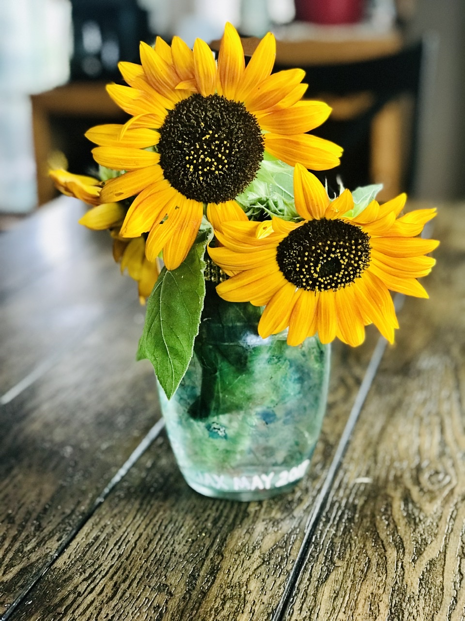 Sunflowers in a vase