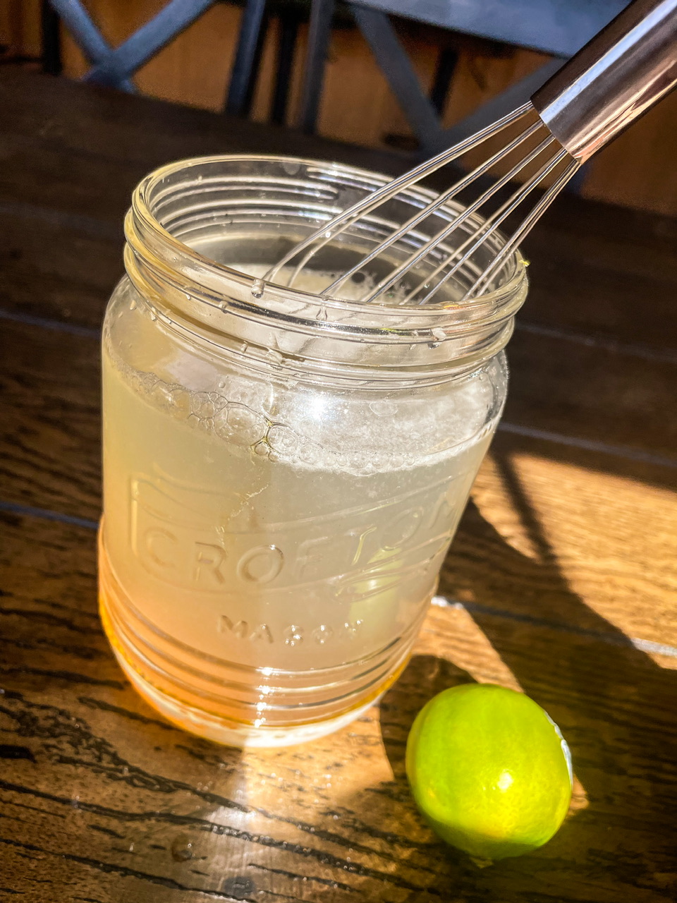 whisk in homemade gatorade