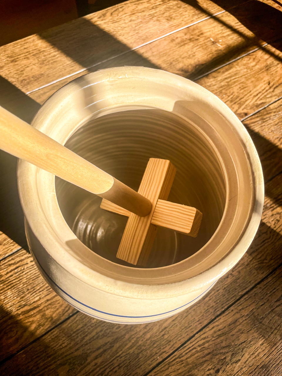 Dasher in a Plunger Butter Churn